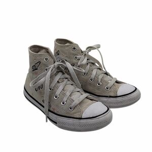 Converse Chuck Taylor All Star HI Butterflies Girls High Top Sneakers Size 2
